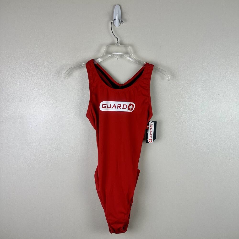 NWT TYR Life Guard Red Diamondfit Durafast One Piece Women Size 28